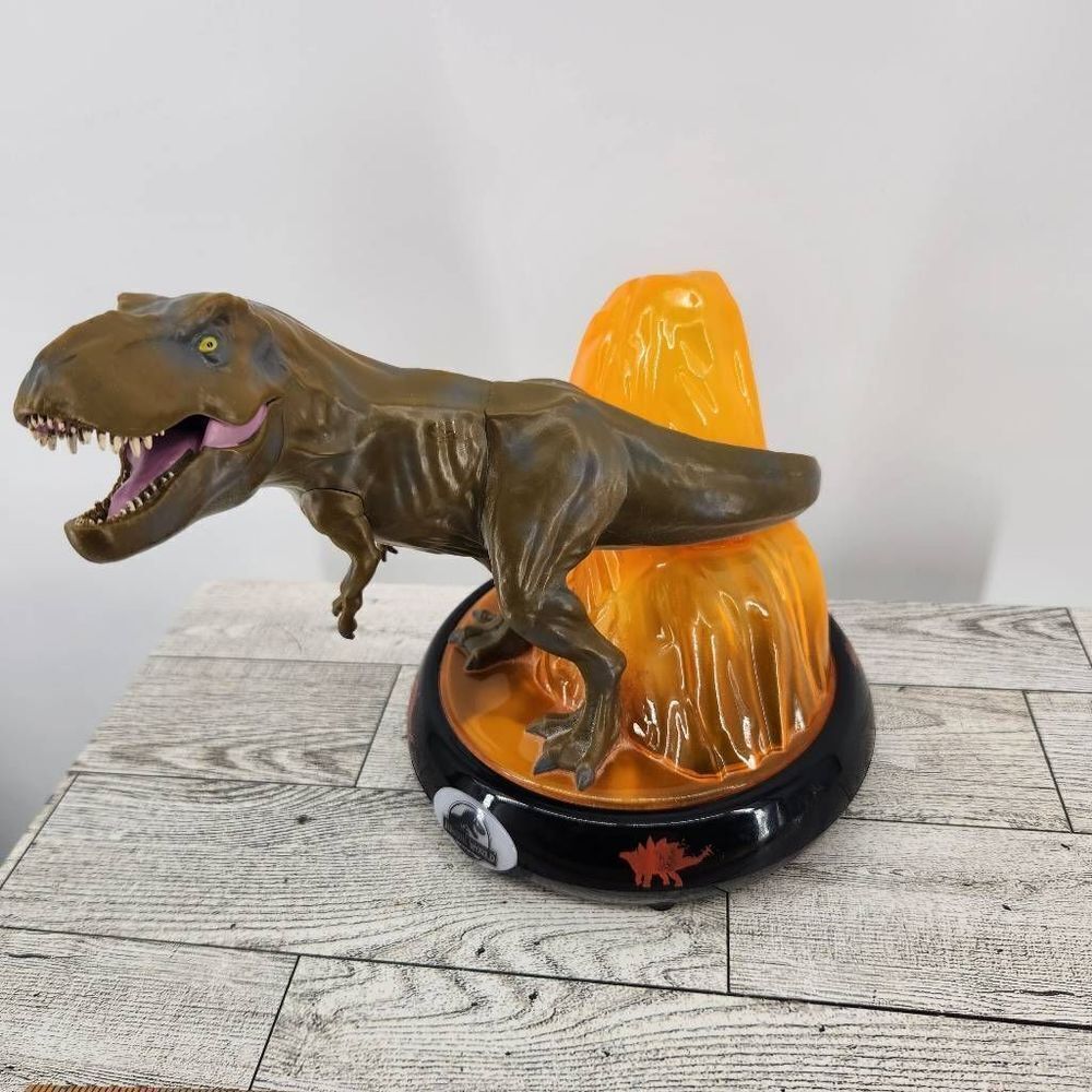 Jurassic World Night Lite T REX tyrannosaurus Dinosaur LIGHT UP VOLCANO